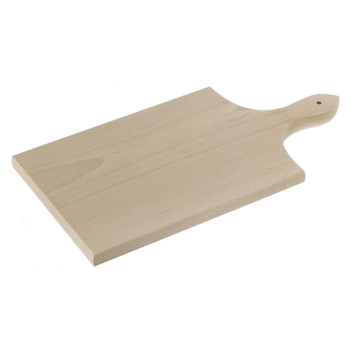 Set di 6 Taglieri Con Manico In Legno Di Faggio 20x40x2 Cm