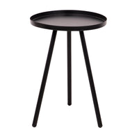 Set di 6 Tavolini Tondo 3 Gambe Dalton D30 H42 Nero