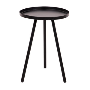 Set di 6 Tavolini Tondo 3 Gambe Dalton D30 H42 Nero