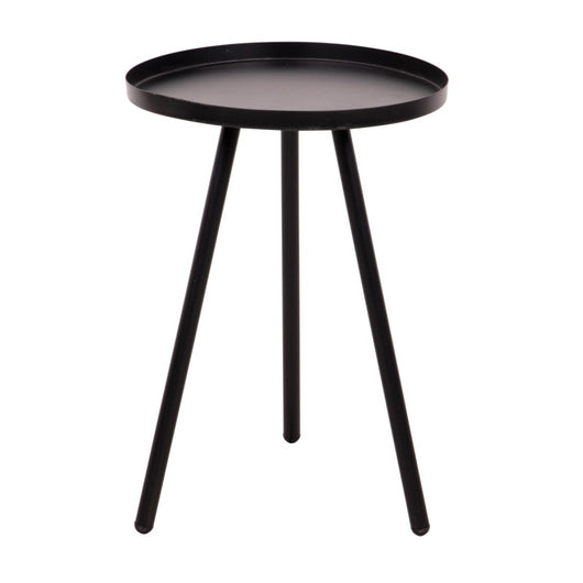 Set di 6 Tavolini Tondo 3 Gambe Dalton D30 H42 Nero