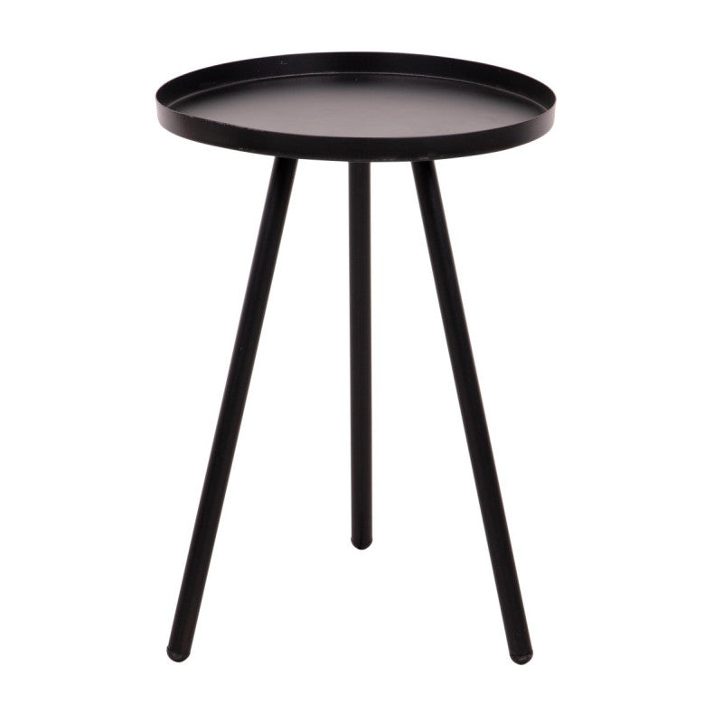 Set di 6 Tavolini Tondo 3 Gambe Dalton D30 H42 Nero