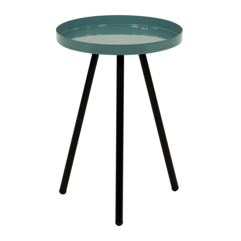 Set di 6 Tavolini Tondo 3 Gambe Dalton D30 H42 Verde/nero