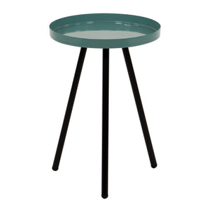 Set di 6 Tavolini Tondo 3 Gambe Dalton D30 H42 Verde/nero