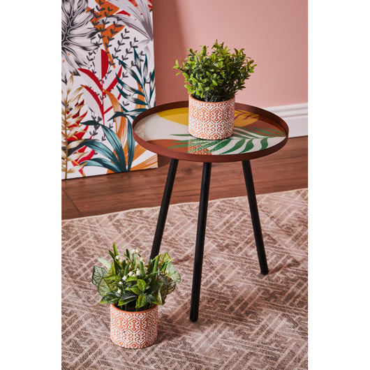 Set di 6 Tavolini Tondo Shanti In Col Ass Terracotta Ottanio Senape
D35h40