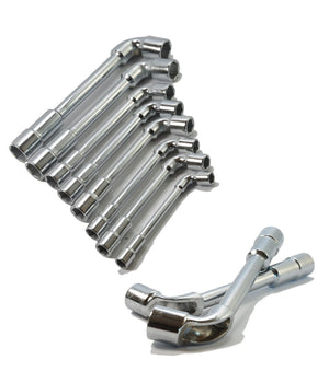Set Di 8 Chiavi A Pipa Esagonali 8 - 22mm Chiavi Bussola  8 10 11 12 13 14 17 19         