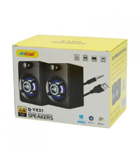 Set Di Altoparlanti Per Computer Pc Q-yx31 Speaker Alimentazione Usb Canali 2.0         