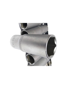 Set Di Chiavi Bussola Lunghe Da 1/2 Chrome Vanadium 10 A 24 Mm 12 Pezzi Mr70253         