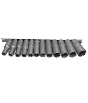 Set Di Chiavi Bussola Lunghe Da 1/2 Chrome Vanadium 10 A 24 Mm 12 Pezzi Mr70253         