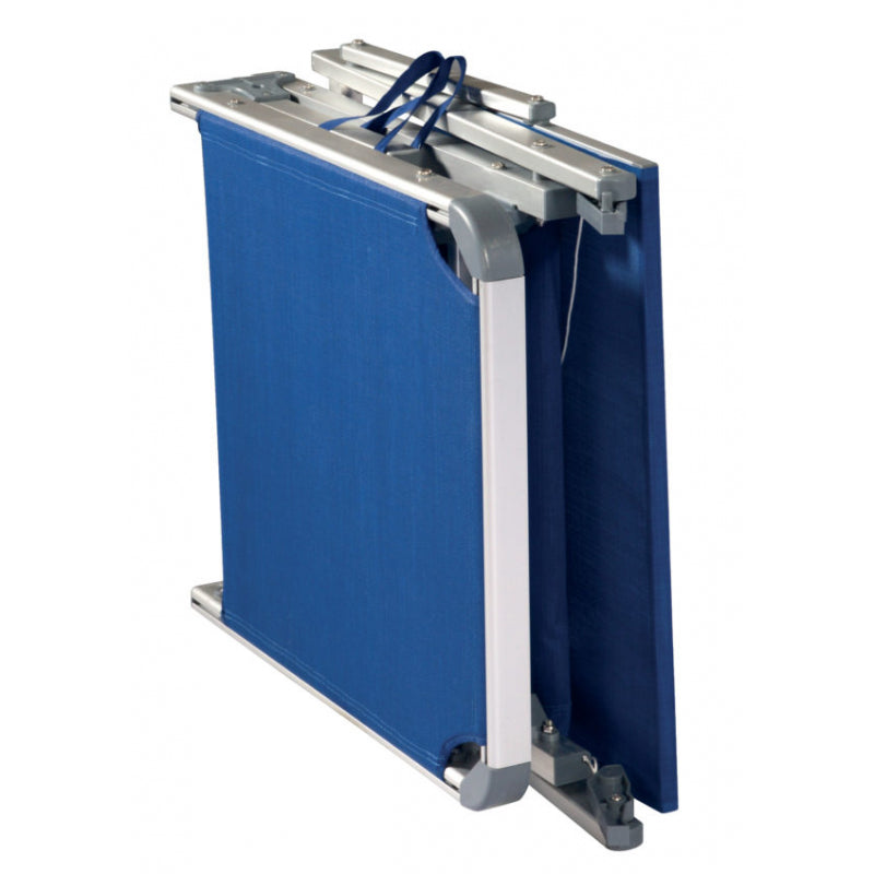 Set Di 2 Lettini Mare Pieghevole C/Tett Alu 1,1/Text 750 Blu Moia