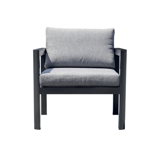 Set Di 2 Poltrone Coffee Set Marsiglia Alu Antracite Moia