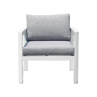 Set Di 2 Poltrone Coffee Set Marsiglia Alu Bianca Moia