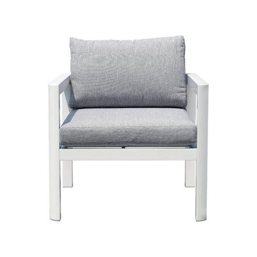 Set Di 2 Poltrone Coffee Set Marsiglia Alu Bianca Moia