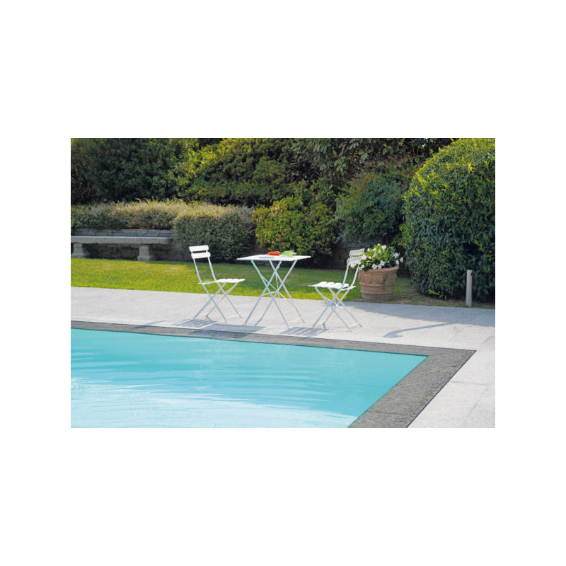 Set Di 2 Sedie Bistro' In Ferro Avorio Moia