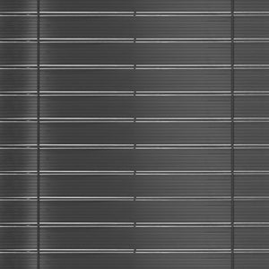 IDMarket - Set di lamelle oscuranti, arella in PVC grigio L.60 m per pannello a rete