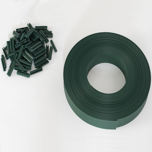 IDMarket - Set di lamelle oscuranti, arella in PVC nero L. 60 M per pannello a rete