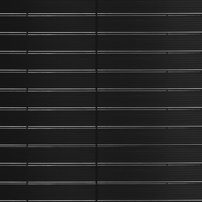 IDMarket - Set di lamelle oscuranti, arella in PVC nero L. 60 M per pannello a rete