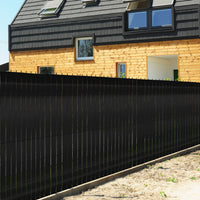 IDMarket - Set di lamelle oscuranti, arella in PVC nero L. 60 M per pannello a rete