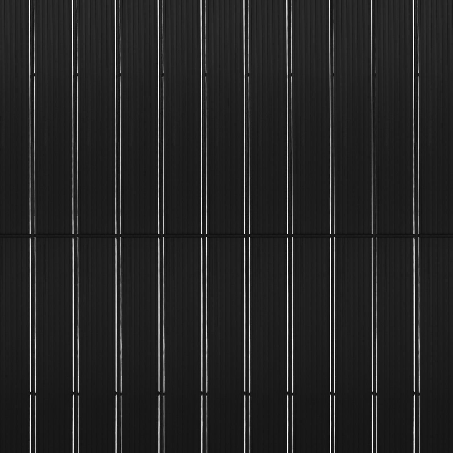 IDMarket - Set di lamelle oscuranti, arella in PVC nero L. 60 M per pannello a rete