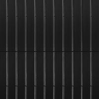 IDMarket - Set di lamelle oscuranti, arella in PVC nero L. 60 M per pannello a rete