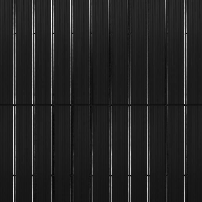 IDMarket - Set di lamelle oscuranti, arella in PVC nero L. 60 M per pannello a rete