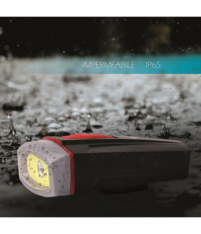 Set Di Luci Led A Batteria Anteriore Posteriore Bici Attacco Universale Dt-2181         