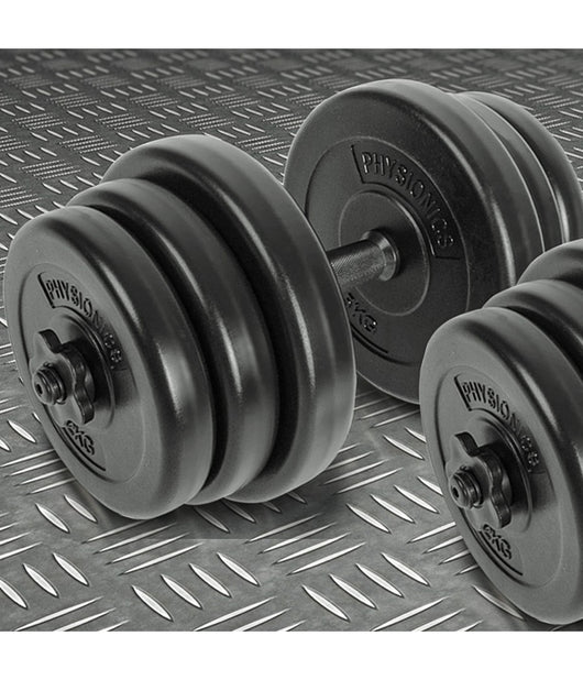 Set Di Manubri Componibili Con Bilanciere Fitness Palestra Dumbbell Perfect Curl         