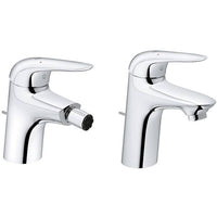 Set di miscelatori lavabo e bidet con piletta di scarico inclusa Grohe Eurostyle New - Grohe
