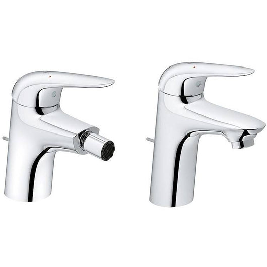Set di miscelatori lavabo e bidet con piletta di scarico inclusa Grohe Eurostyle New - Grohe