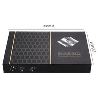 Trade Shop - Set Di Posate 24pz In Acciaio Lucidatura A Specchio Multiuso Casa Cucina Servizio Per 6 - Argento