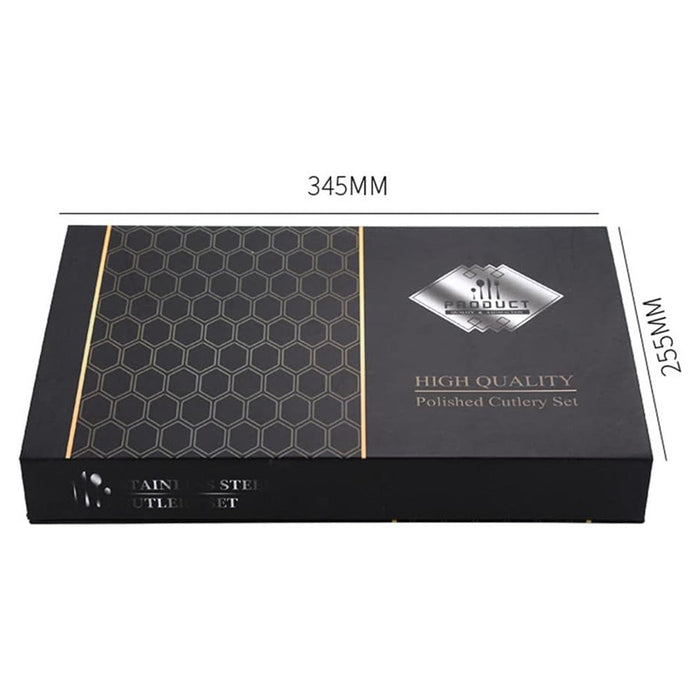 Trade Shop - Set Di Posate 24pz In Acciaio Lucidatura A Specchio Multiuso Casa Cucina Servizio Per 6 -