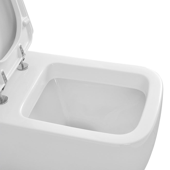 Set di Sanitari sospesi Metropolitan in ceramica con WC, Bidet e Copriwater avvolgente