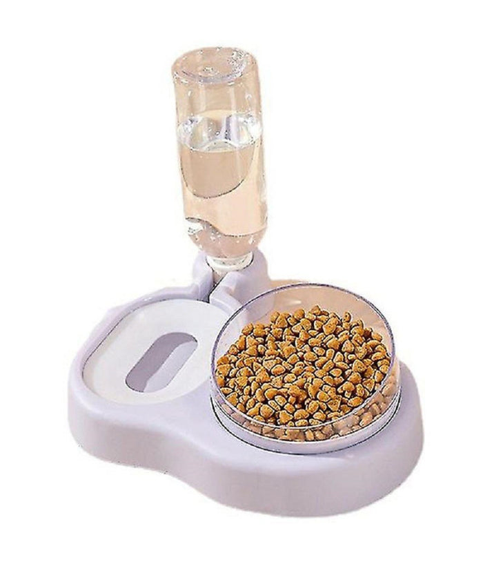 Set Distributore 2in1 Alimentatori Automatici Acqua Alimenti Ciotole Cani Gatti         