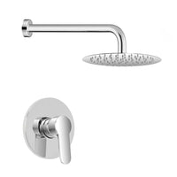 Set doccia a incasso con braccio 35 cm e soffione tondo 25 cm Zoe