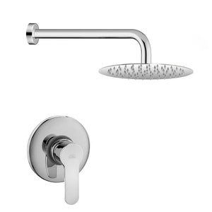 Set doccia con miscelatore Paffoni Blu braccio e soffione 25 cm