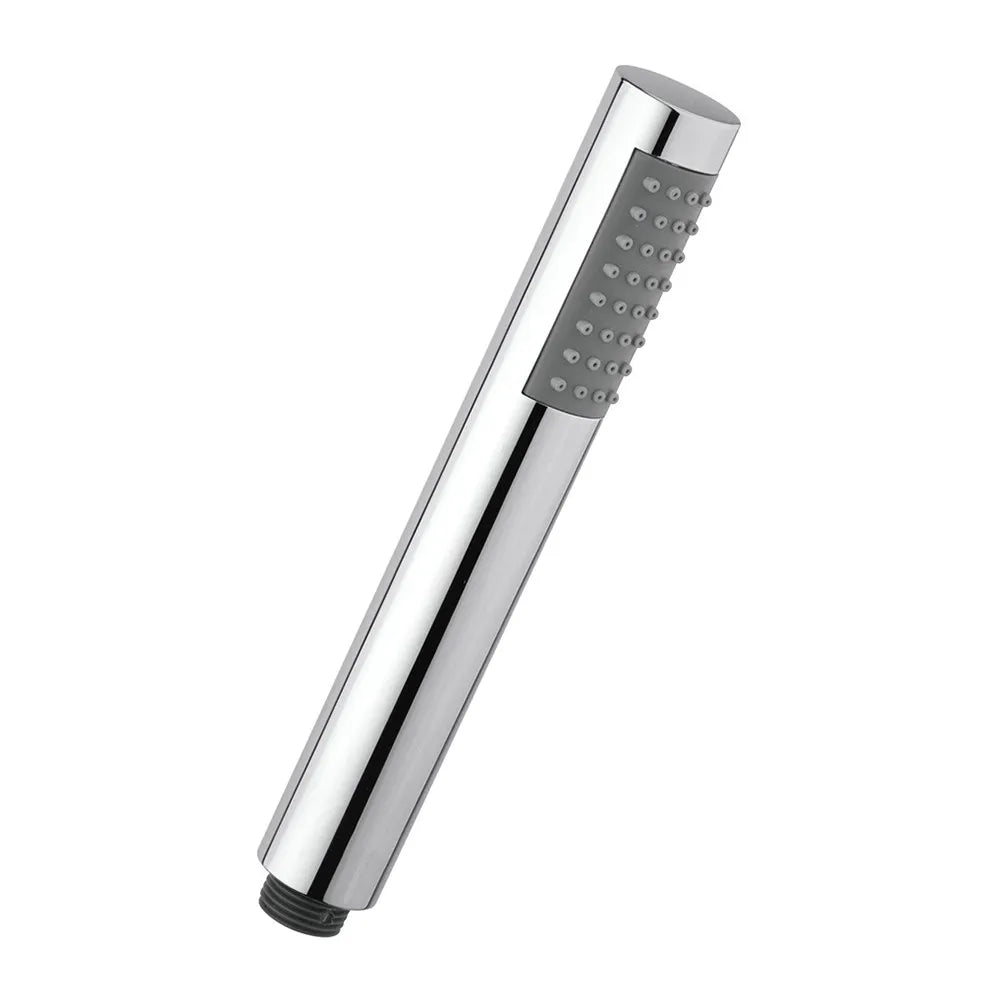 Set doccia cromo con doccino tondo, presa acqua e flessibile acciaio