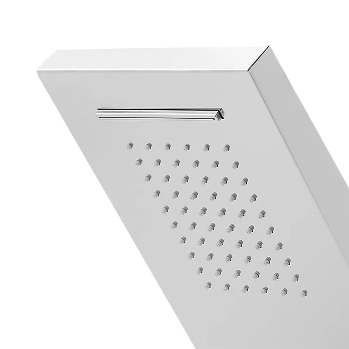 Set doccia da incasso con soffione 22x50 cm a sbalzo con cascata Lotus