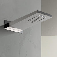 Set doccia da incasso con soffione 22x50 cm a sbalzo con cascata Lotus