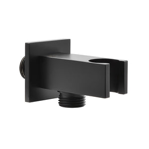 Set doccia da incasso con soffione 30 cm e kit completo nero opaco Lotus