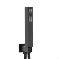 Set doccia da incasso con soffione 30 cm e kit completo nero opaco Lotus