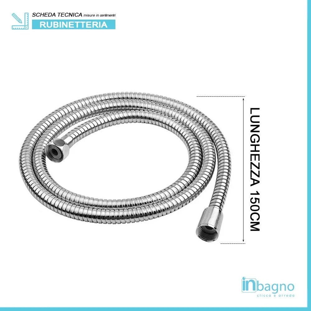 Set doccia da incasso completo di doccino e miscelatore monocomando Kreo