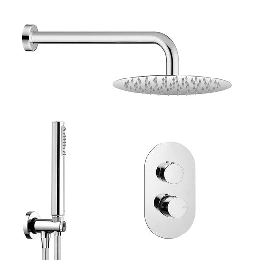 Set doccia incasso completo con soffione 20 inox e kit doccia  Gemma