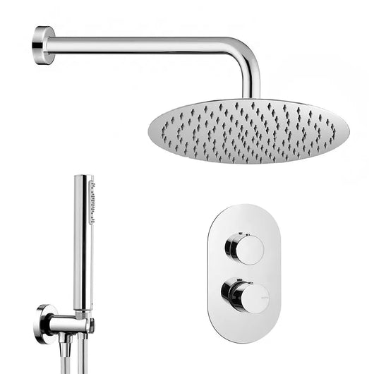 Set doccia incasso completo con soffione 20 slim e kit doccia  Gemma