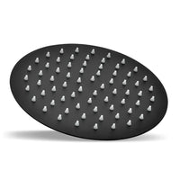 Set doccia incasso Lizzy nero opaco con braccio e soffione tondo 25 cm