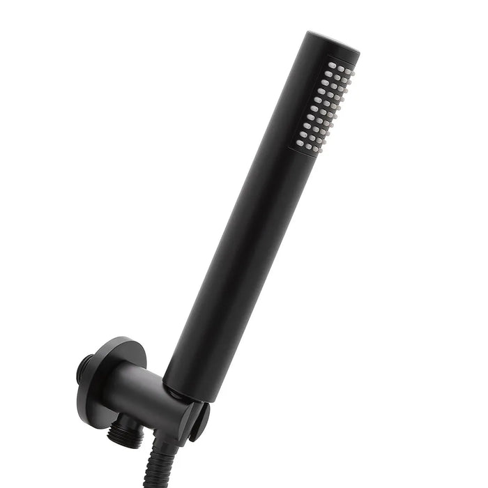 Set doccia incasso Lizzy nero opaco con soffione 25 cm e kit doccino