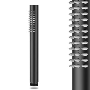 Set doccia incasso nero opaco zigrinato con soffione 30 e kit doccia Gemini