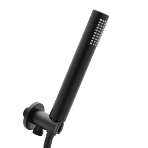 Set doccia incasso Paco nero opaco con soffione 25 cm e kit doccino