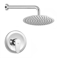 Set doccia incasso tondo Lizzy con soffione 20 cm cromato