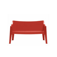 SET DUE DIVANO COCCOLONA TECNOPOLIMERO SCAB DESIGN - Rosso 40