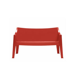 SET DUE DIVANO COCCOLONA TECNOPOLIMERO SCAB DESIGN - Rosso 40