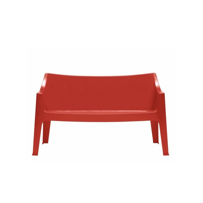SET DUE DIVANO COCCOLONA TECNOPOLIMERO SCAB DESIGN - Rosso 40